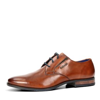 Bugatti férfi klasszikus alkalmi cipők bőr cipő - konyakbarna