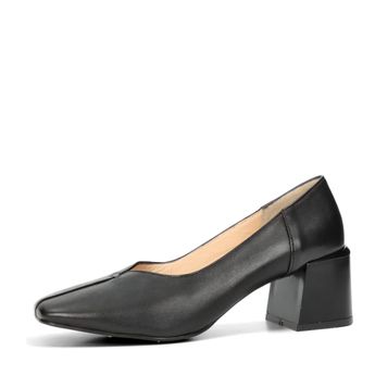 ETIMEĒ női kényelmes magassarkú cipő - fekete