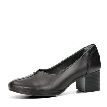 Robel női kényelmes magassarkú cipő - fekete