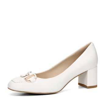 Epica női bőr magassarkú cipő - fehér