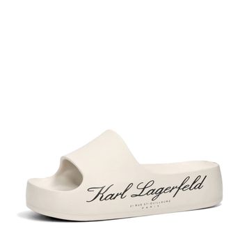 Karl Lagerfeld női divatos papucs - bézs
