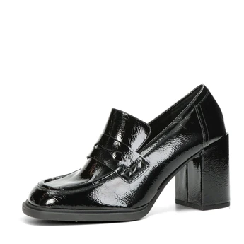 Marco Tozzi női divatos f&eacute;lcipő - fekete