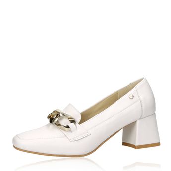 Olivia shoes női bőr magassarkú félcipő - fehér