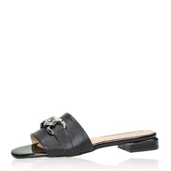 Olivia shoes női divatos papucs - fekete