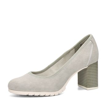s.Oliver női kényelmes magassarkú cipő - szürke