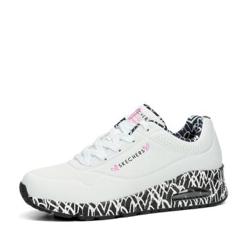 Skechers női stílusos sneakerek mintás - fehér