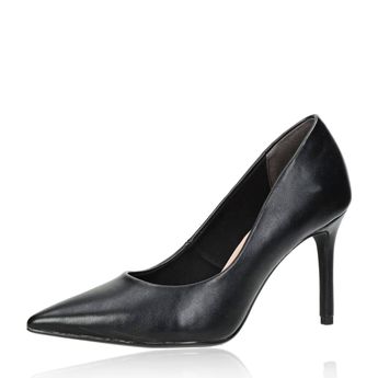 Tamaris női elegáns magassarkú cipő - fekete