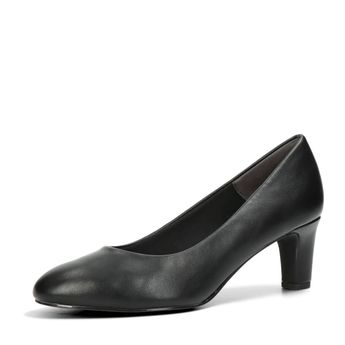 Tamaris női hétköznapi magassarkú cipő - fekete