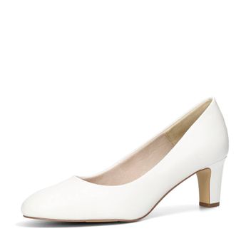 Tamaris női klasszikus magassarkú cipő - fehér