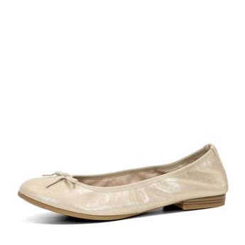 Tamaris női hétköznapi balerina cipő - arany