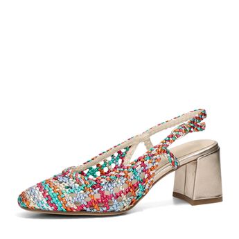 Tamaris női stílusos magassarkú cipő nyitott sarokkal - sokszínű