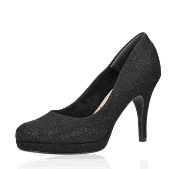 Tamaris női elegáns magassarkú cipő - fekete