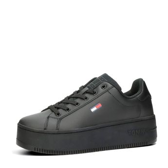 Tommy Hilfiger női divatos sneakerek vastag talpú - fekete